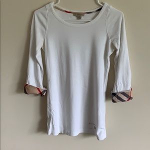 Authentic Burberry Brit White Long Sleeve Shirt